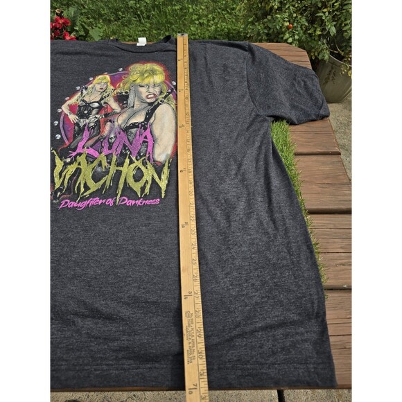 Luna Vachon T-Shirt Mens Size XXXL Dark Gray Daughter Of Darkness Wrestling - Picture 7 of 11